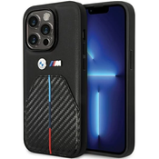 BMW BMHCP14L22NSTB iPhone 14 Pro 6.1 black Stamped Tricolor Stripe (BMHCP14L22NSTB)