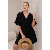 Kesi Włoski Muslin dress with waist black
