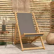 ležaljka Sivosmeda Cvrsto teak drvo