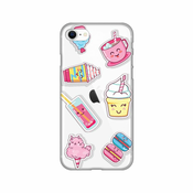 TELEMPIRE Silikonska maska Print Skin za iPhone 7/8/SE 2020/2022 Ice cream providna