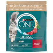 Purina ONE Adult govedina & polnovredne žitarice - 750 g