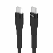 USB-C u USB-C kabel za punjenje i prijenos podataka Ringke Pastel 60W - 1.2 m - crni