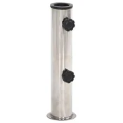 Baza suncobrana za stup O 38/48 mm srebrna nehrdajuci celik