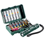Metabo set bitova 29 kom + mini lampa 626721000