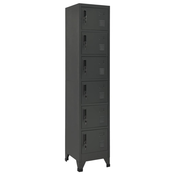 vidaXL Omara s ključavnico antracitna 38x40x180 cm jeklo