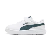 Puma Court Classic Clean Sneakers Kids, White, Size 34.5, Shoes