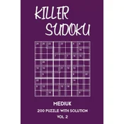 Killer Sudoku Medium 200 Puzzle With Solution Vol 2: 9x9, Advanced sumoku Puzzle Book, 2 puzzles per page