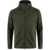 Fjällräven Abisko Grid Pulover s kapuco iz flisa, globok gozd (XL)