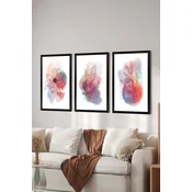 WALLXPERT Set 3 dekorativne slike Artsycllct28