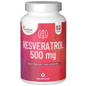 Essentials Resveratrol 500 mg, visok odmerek - vegansko, 60 kapsul