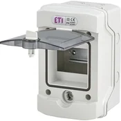 ETI Nadometna razdelilna omarica ECH-4G 4 moduli, prozorna vrata, IP65, 1500 V DC, PV