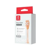 Oclean Nastavek Easy Clean - 2 kos Oranžna, za električno zobno ščetko