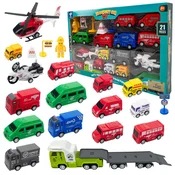 shumee Otroški avtomobilčki - Transportni komplet + Vozila in dodatki [898E-117]
