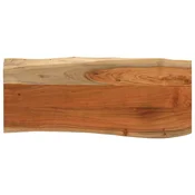 Stolna ploca 80x40x3,8 cm pravokutna bagremovo drvo živi rub