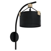 EGLO Zidna lampa POTOSI 1xE27 crna/kraft papir 39945