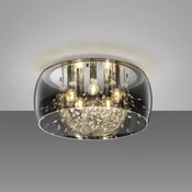 Trio Lighting Stropna svetilka Crystel iz stekla, krom, O 50 cm - Dnevna soba/jedilnica - Sodobni - Steklo
