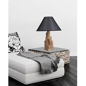 Opviq Stona lampa E27 Socket, Braon-Crna