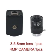 KJB Notranja žična IP kamera 4 MP z zaznavanjem gibanja, objektiv 3.5-8mm