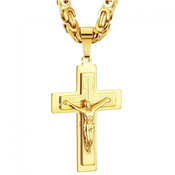 Pánsky náhrdelník Religion-Zlata/60cm KP32525