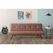 Atelier Del Sofa Raztegljiv kavč s 3 sedeži, Zola - rjava