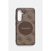 shumee Ovitek Guess MagSafe za Samsung Galaxy S25, črn