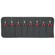 Knipex Knipex 00 19 58 V02 klešče za batne obročke, komplet 8 kosov, rdeč ročaj