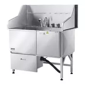 VEVOR Postaja za pranje psov 1275x795x1435 cm srebrna