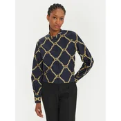TWINSET Srajca 241TP2730 Mornarsko modra Straight Fit