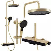Komplet za prhanje REA Farel Brush Gold