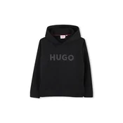 HUGO Majica temno siva/črna