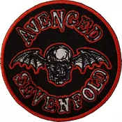 Avenged Sevenfold Deathbat Orange Border Našitek za šivanje