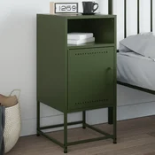 Nocni ormaric maslinastozeleni 36x39x78 cm celicni