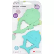 Melii Teethers grizalo Dino & Shark 2 kos