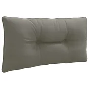 vidaXL Hrbtna blazina PUTTEN 100% poliester Siva 70 x 40 x 10 cm
