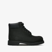 Timberland unisex za otroke. TB0127070011 Usnjeni škornji z vezalkami 6 Premium črni (32.5), Črna, Ravna stran, Čipke, P
