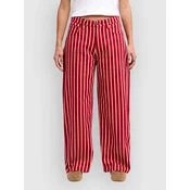 RVCA Lola Stripes ženske hlače brick red