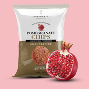 Čips iz granatnega jabolka s čilijem in limeto Hearty, 40 g