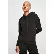 Womens Velvet Rib Hoody Black