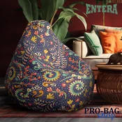 ENTERA Lazy Bag - Šareni boho ljubicasti cvetni dezen - 080