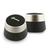 Guess Script s kovinskim logotipom Bluetooth zvočnik 5W črn