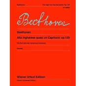BEETHOVEN:ALLA INGHARESE QUASI UN CAPRICCIO OP.129 (BRENDEL)