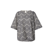 SEIDENSTICKER Bluza Schwarze Rose, črna