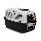 MP Bergamo Bracco Travel 1 Transporter za macke sa metalnim vratima, Crno-sivi