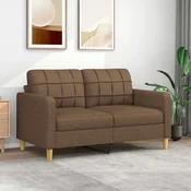 Dvosjed od tkanine smedi 140 cm