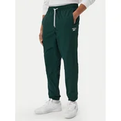 Reebok Spodnji del trenirke Mieszko RK25722CCM Temno zelena Regular Fit