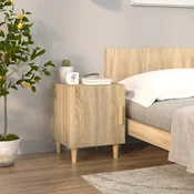 Nocni ormaric boja hrasta sonome od konstruiranog drva