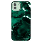 Silikonski prozorni ovitek za Apple iPhone 12 Pro - Dark emerald