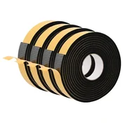Vidaxl Samolepilni pena trak 4 szt. Črna 30mm x 5m CR pena