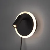 Trio Lighting Jordan LED stensko svetilo, dvosvetlobno, črno - Dnevna soba/jedilnica - Sodobni - črna - Kovina