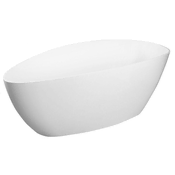 Gelco Stoječa Kopalna Kad ELIPSIE 1700x770mm, Lit Marmor, Bela, Polysan